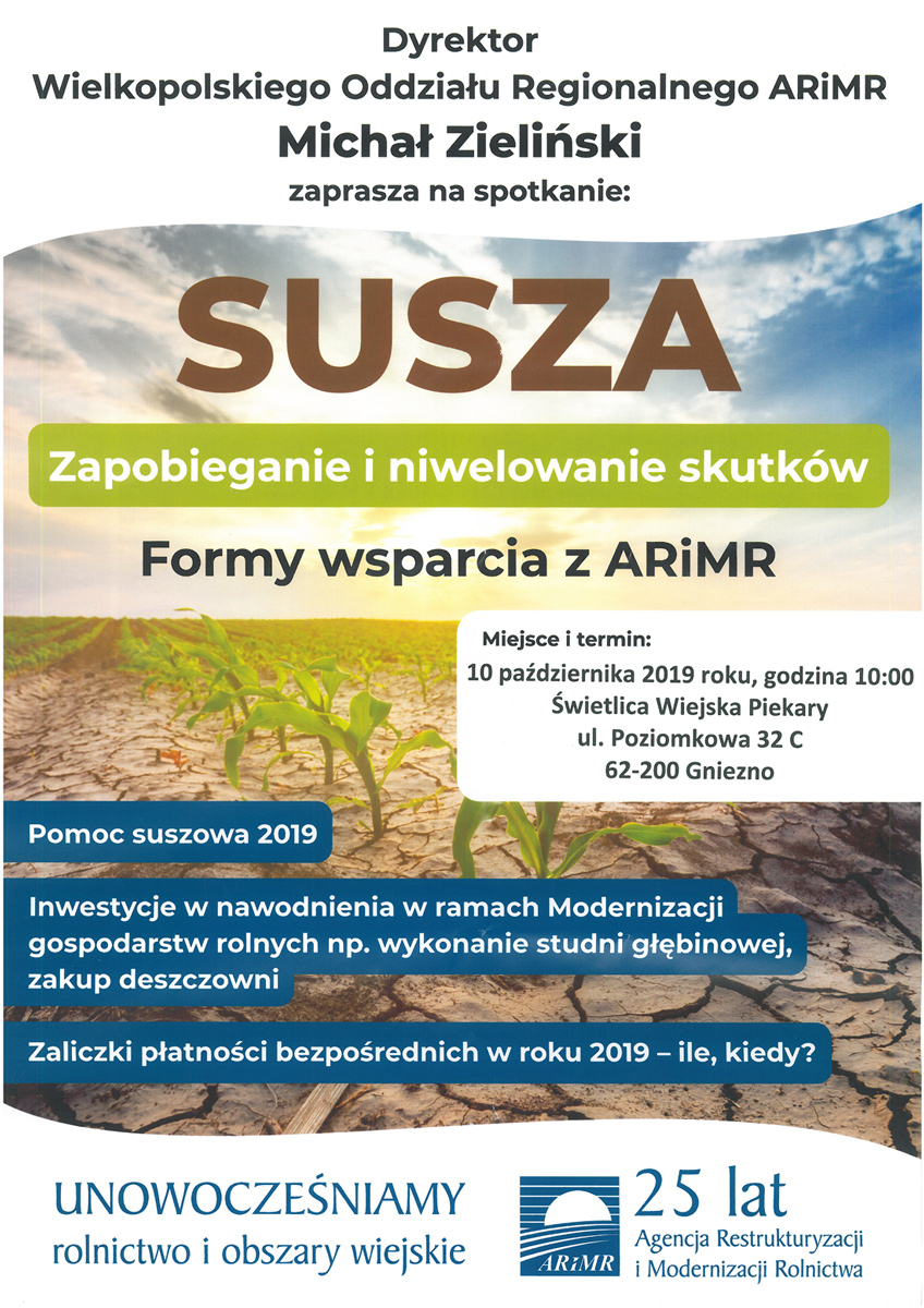 Susza - zapobieganie i niwelowanie skutków