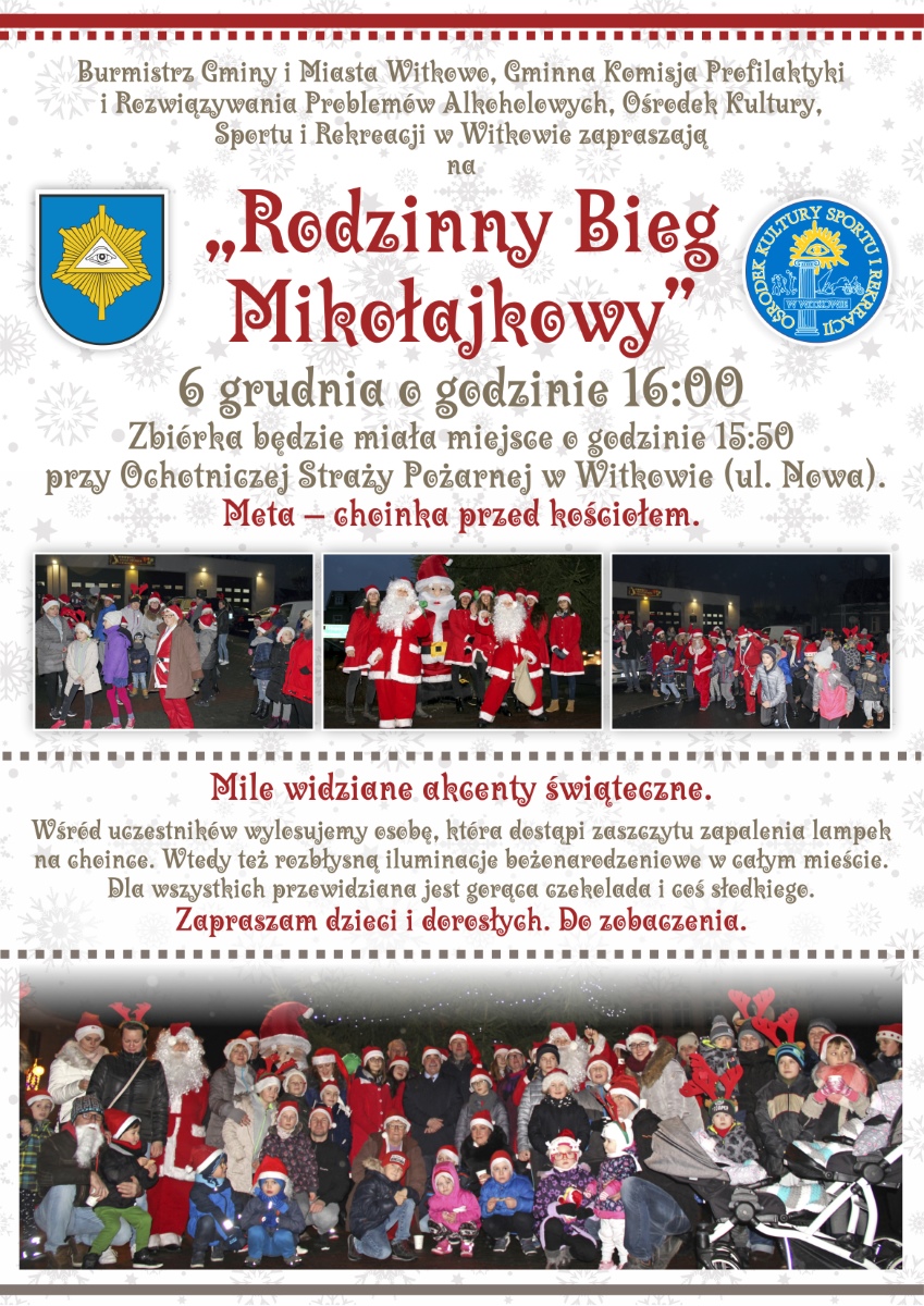 „Rodzinny Bieg Mikołajkowy”