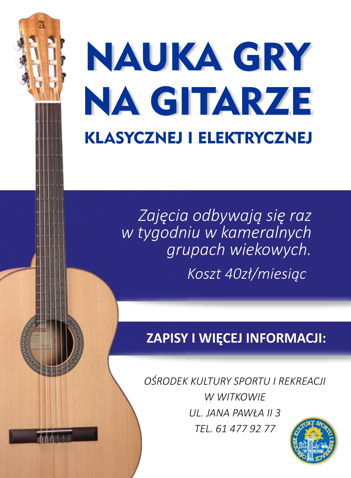 Zapraszamy do zapisów 