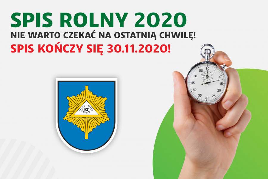 APEL DO ROLNIKÓW – SPIS ROLNY 2020!!! NIE WARTO CZEKAĆ NA OSTATNIĄ CHWILĘ!!!