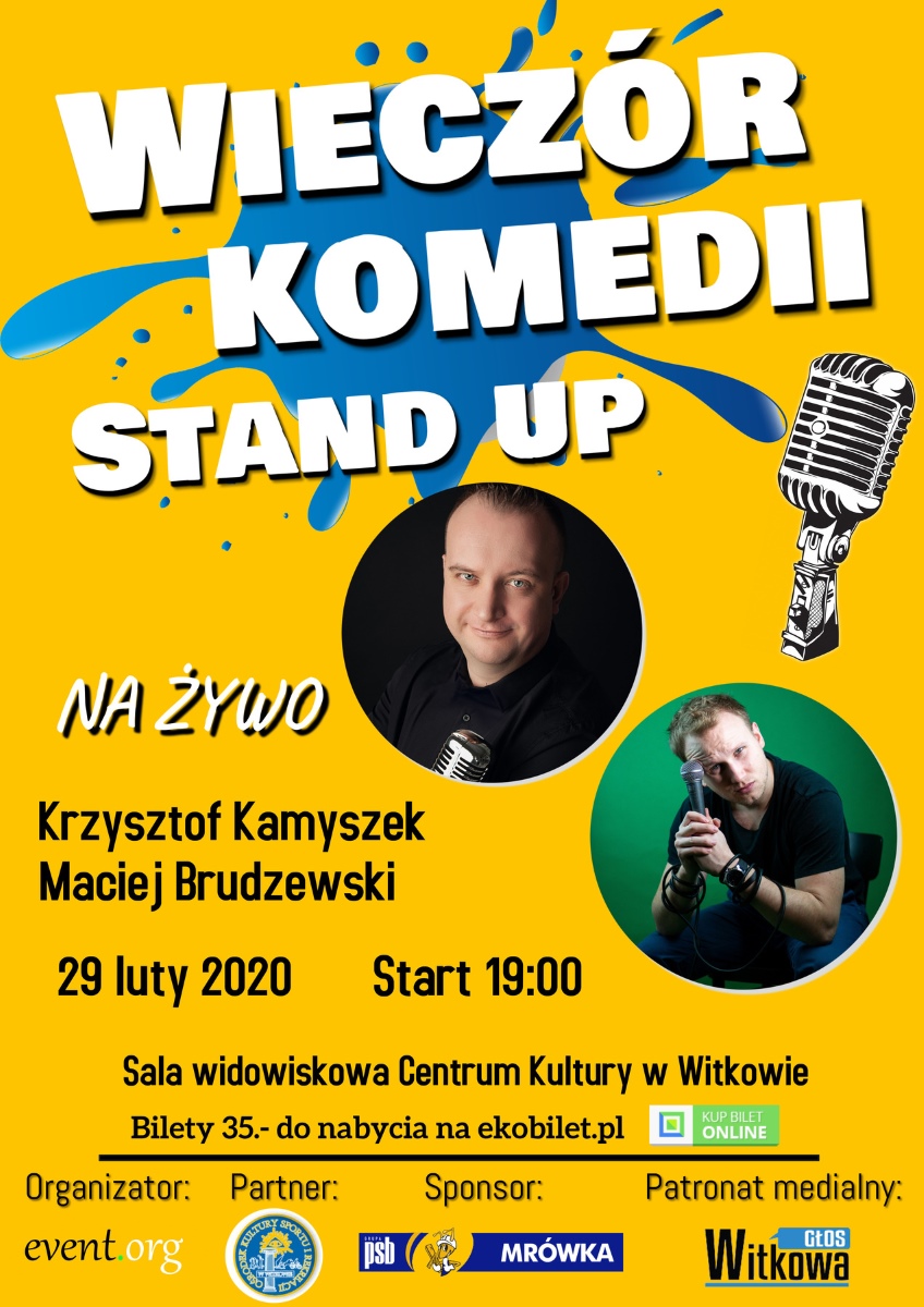 Stand up w Centrum Kultury w Witkowie