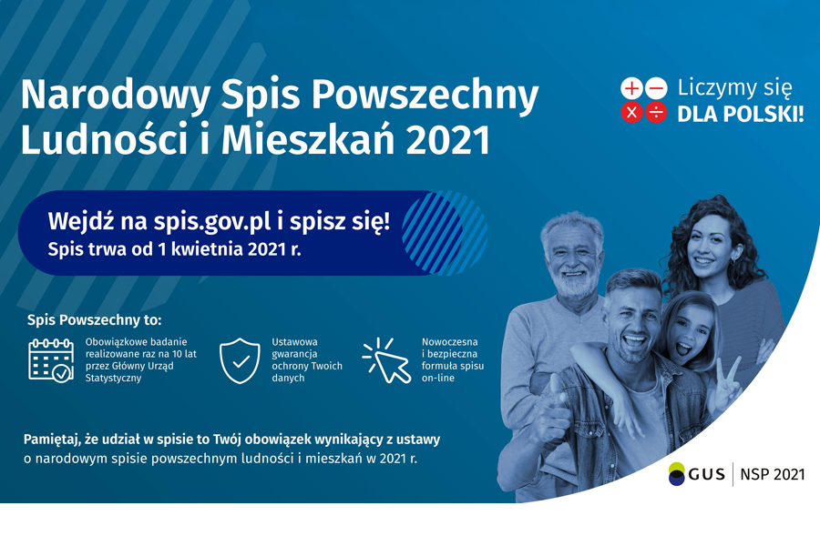 Zapraszamy do udziału w Narodowym Spisie Powszechnym!