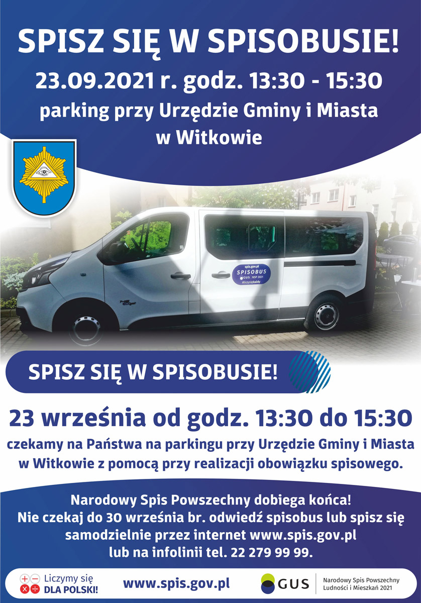 Spisz się w spisobusie! 23.09.2021 r.