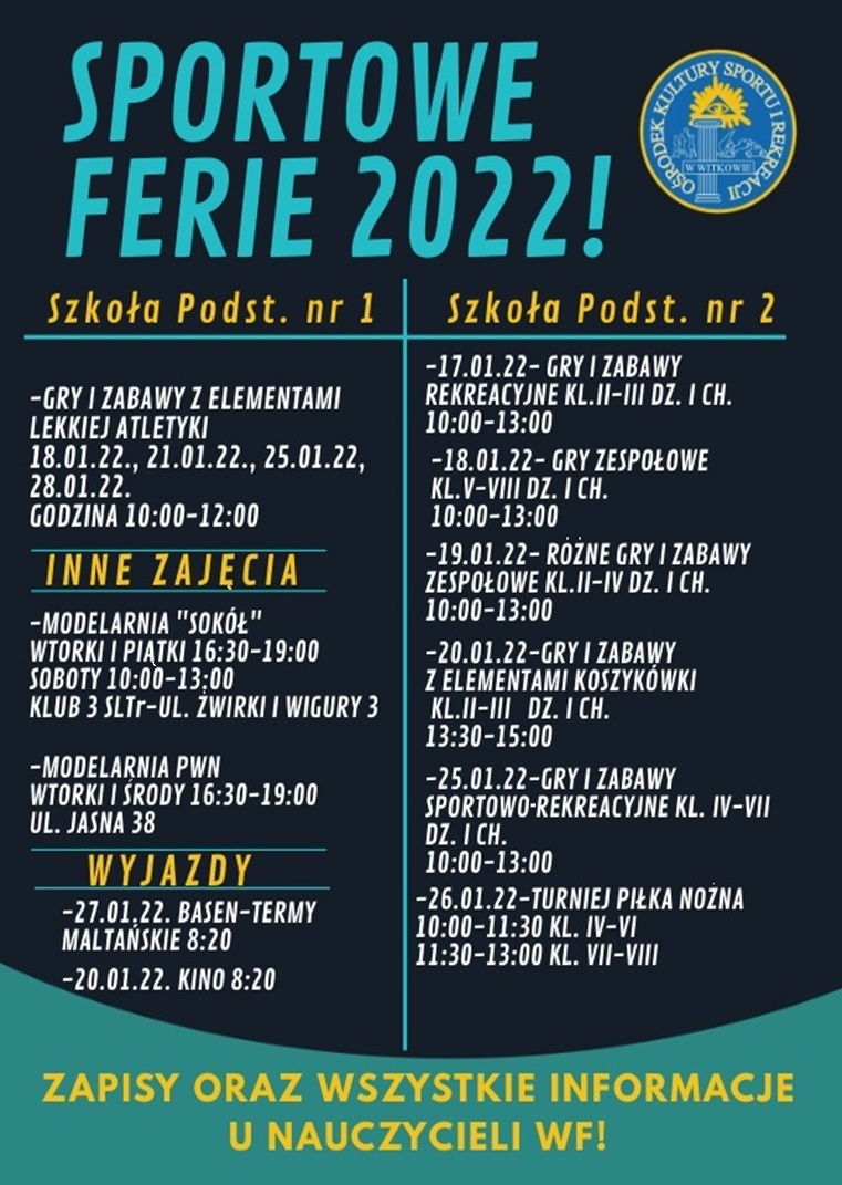 Ferie Sportowe 2022!