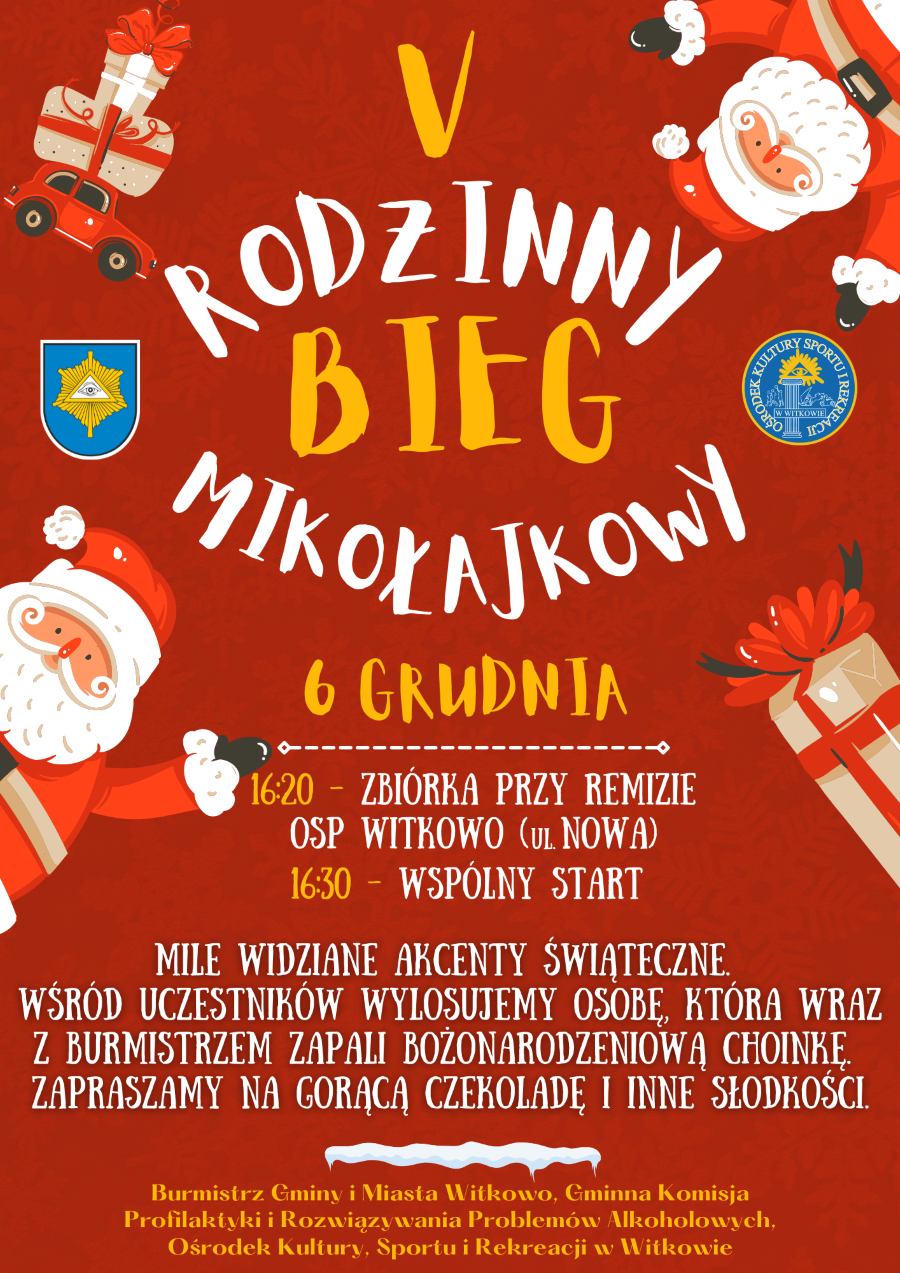 V Rodzinny Bieg Mikołajkowy