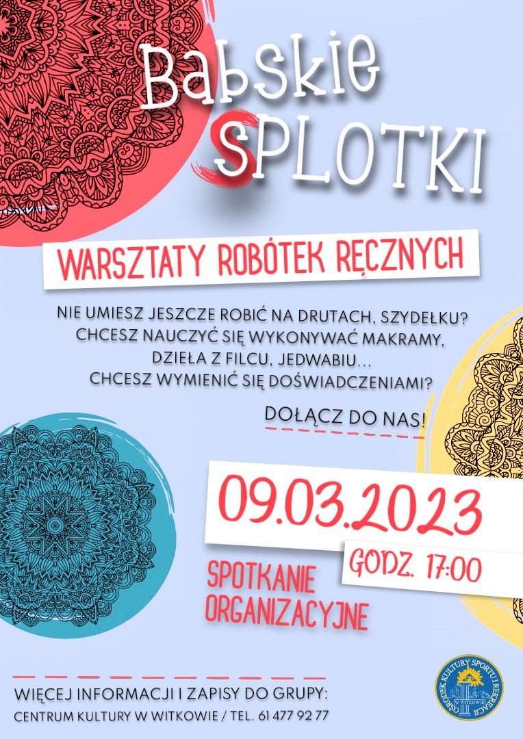 „Babskie Splotki” warsztaty robótek ręcznych